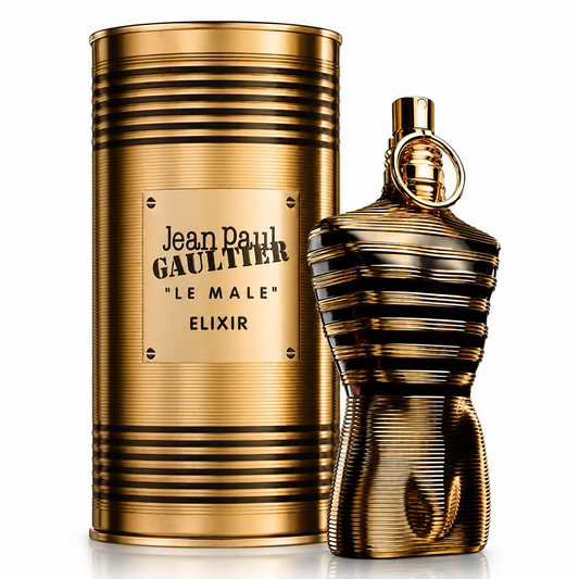 Jean Paul Gaultier Le Male Elixir Parfum Spray for Men 4.2 oz New Sealed Box