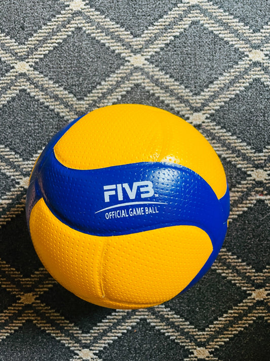 FIVB Official Game Ball Volleyball – Yellow & Blue | Indoor Training & Match Ball
